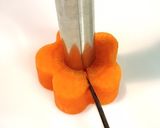 人参の飾り切り カワイイお花作り方4写真