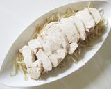 レンジ蒸し鶏の香味ソースがけ作り方5写真