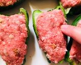 簡単！粉無し！剥がれないピーマンの肉詰め作り方2写真