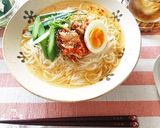 キムチと夏野菜の素麺作り方6写真