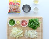 パクチーが決め手☆香菜まるごと焼ビーフン作り方2写真