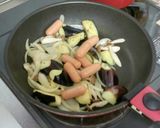 茄子とウインナーのトマトチーズ焼き★作り方4写真