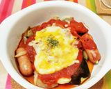 茄子とウインナーのトマトチーズ焼き★作り方7写真