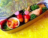 ５月29日　スヌーピー　海苔弁当　詰め方作り方14写真