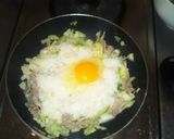冷やご飯と、豚こまとキャベツのチャーハン作り方3写真