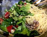 夏味！トマトと牛肉の冷製サラダパスタ作り方3写真