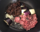 茄子とトマトのミートソースパスタ作り方2写真