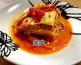 キャベツベーコンひき肉のトマトクリーム煮作り方11写真