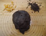 チョコとオレンジピールのパン作り方3写真