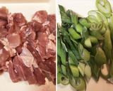 満足ボリューム♡鶏肉とふわふわ卵の蕎麦作り方1写真