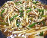 青椒肉絲風あん のパリパリかた焼き麺作り方10写真