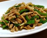 青椒肉絲風あん のパリパリかた焼き麺作り方21写真