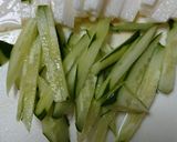 ★山芋ときゅうりの青じそドレッシング和え作り方1写真