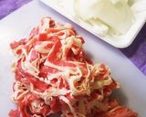 甘じょっぱ肉旨❤冷やし牛すき月見うどん❤作り方2写真