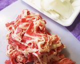 甘じょっぱ肉旨❤冷やし牛すき月見うどん❤作り方2写真