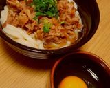 甘じょっぱ肉旨❤冷やし牛すき月見うどん❤作り方7写真