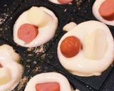 たこ焼きプレート チーズ ハットグ作り方5写真