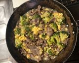 ダイエット牛肉ブロッコリー卵炒め作り方5写真