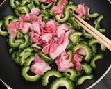 豚肉と梅干しのゴーヤチャンプルー作り方2写真