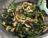 春菊の甘醤油煮作り方4写真