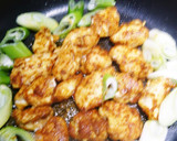 ささ身とネギの炒め物カレー風味作り方4写真