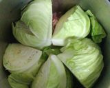 楽旨！煮込み５分　圧力鍋キャベトマぶー作り方3写真