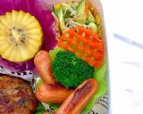 5月30日　ひじきハンバーグ　詰め方作り方4写真