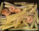 海老とじゃがいもと新玉ねぎのカレー炒め作り方5写真