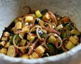 夏野菜としょうゆの混ぜご飯作り方1写真