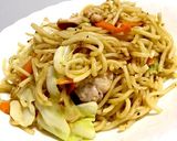 夏バテ対策！にんにく香る鶏塩焼きそば！！作り方3写真