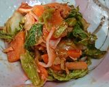 サーモンと野菜のケチャップサラダ作り方4写真