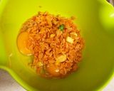 食べごたえバッチリ☆チキンライスの卵焼き作り方1写真