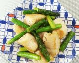アスパラガスと鶏むね肉の塩炒め☆作り方7写真