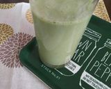 バナナと野菜のグリーンスムージー作り方4写真
