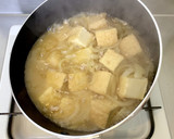 肉豆腐風＊厚揚げと玉ねぎ・鶏ひき肉の煮物作り方13写真