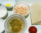犬ご飯　チキンサンド作り方1写真