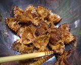 おやつ❤マカロニでかりんとう（黒糖味）作り方3写真