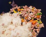 幼児食～簡単・カラフルチャーハン。作り方2写真