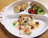 幼児食～簡単・カラフルチャーハン。作り方3写真