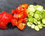 5分で出来る！ぽん酢でさっぱりサラダ♪作り方1写真