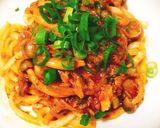 鯖味噌缶で簡単ナポリタンうどん作り方4写真