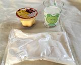 あまーい幸せ。プリンのホットケーキ作り方1写真