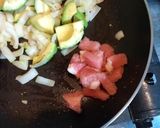 アボカドと玉ねぎ豚肉レモン炒め【男飯】作り方4写真