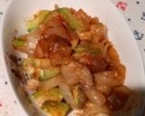 アボカドと玉ねぎ豚肉レモン炒め【男飯】作り方5写真