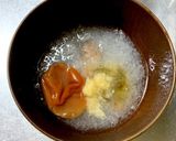 胃もたれ防止☆大根おろし梅干蜂蜜生姜汁作り方1写真