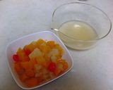 夏のデザート♪つるつるフルーツ水餃子作り方2写真