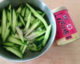 味付けひとつ！胡瓜とちくわの梅昆布茶和え作り方1写真