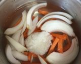 納豆タレと余り野菜で雑炊☆作り方1写真