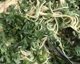 葉野菜とじゃこのペペロンチーノ作り方6写真