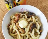 ★サバ味噌バターうどん☆サバ缶使用★作り方5写真